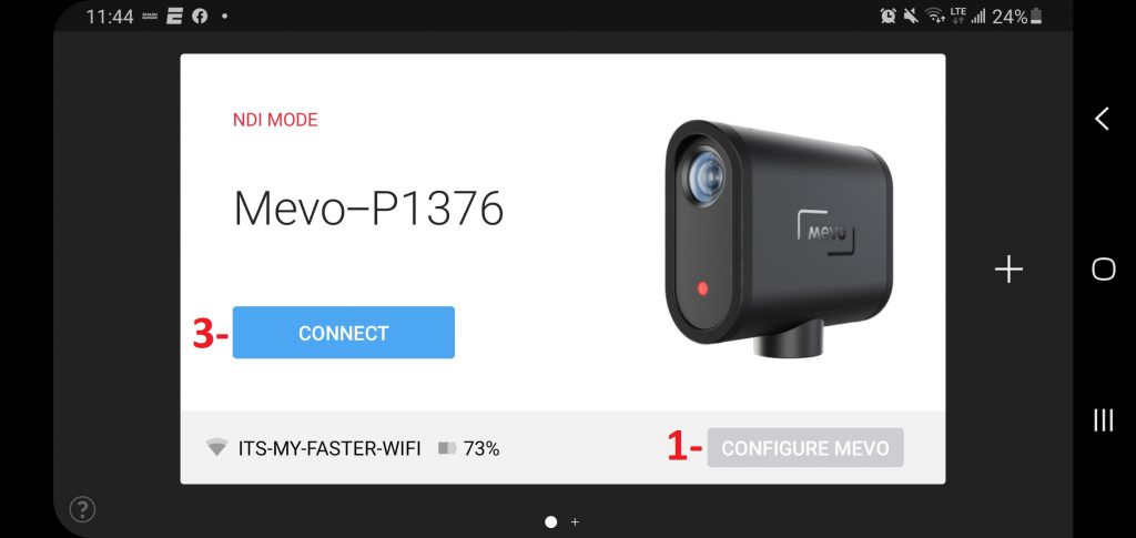 Mevo connect best sale to wifi